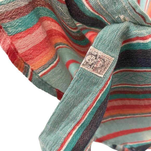 LRL Ralph Lauren Striped Button Down Gauzy Lightweight Shirt in Size Medium - Picture 12 of 13